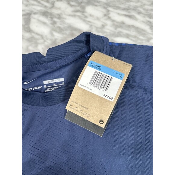 Nike Vaporknit 3  Womens Medium Soccer Top Jersey Shirt  Blue CW3138-419 NEW - Picture 6 of 7